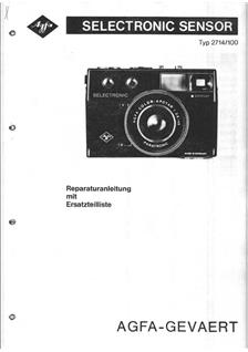 Agfa Microflex Sensor manual. Camera Instructions.